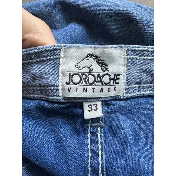 Jordache Vintage 2-Tone Denim Jeans/Pants size 33 - Picture 3 of 5